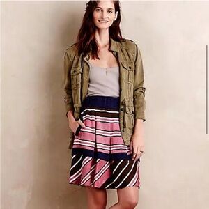 Anthropologie Maeve Ellery Stripe Skirt